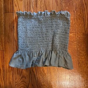 Truly Madly Deeply Brand, size small, green tube top.